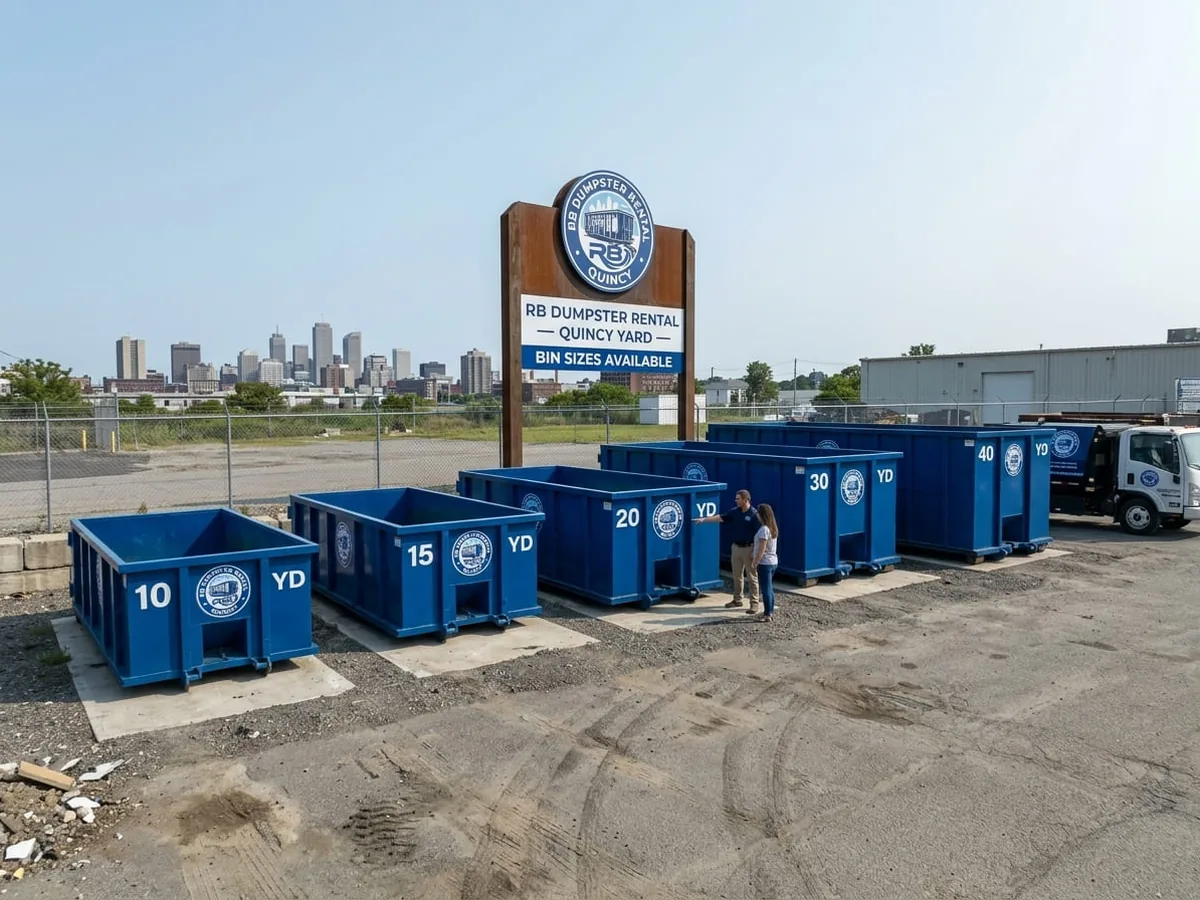 Roll-off dumpster sizes available in Quincy, IL
