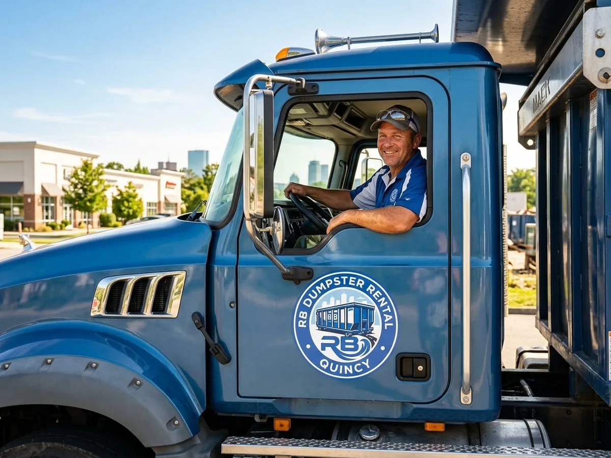 RB Dumpster Rental Quincy driver